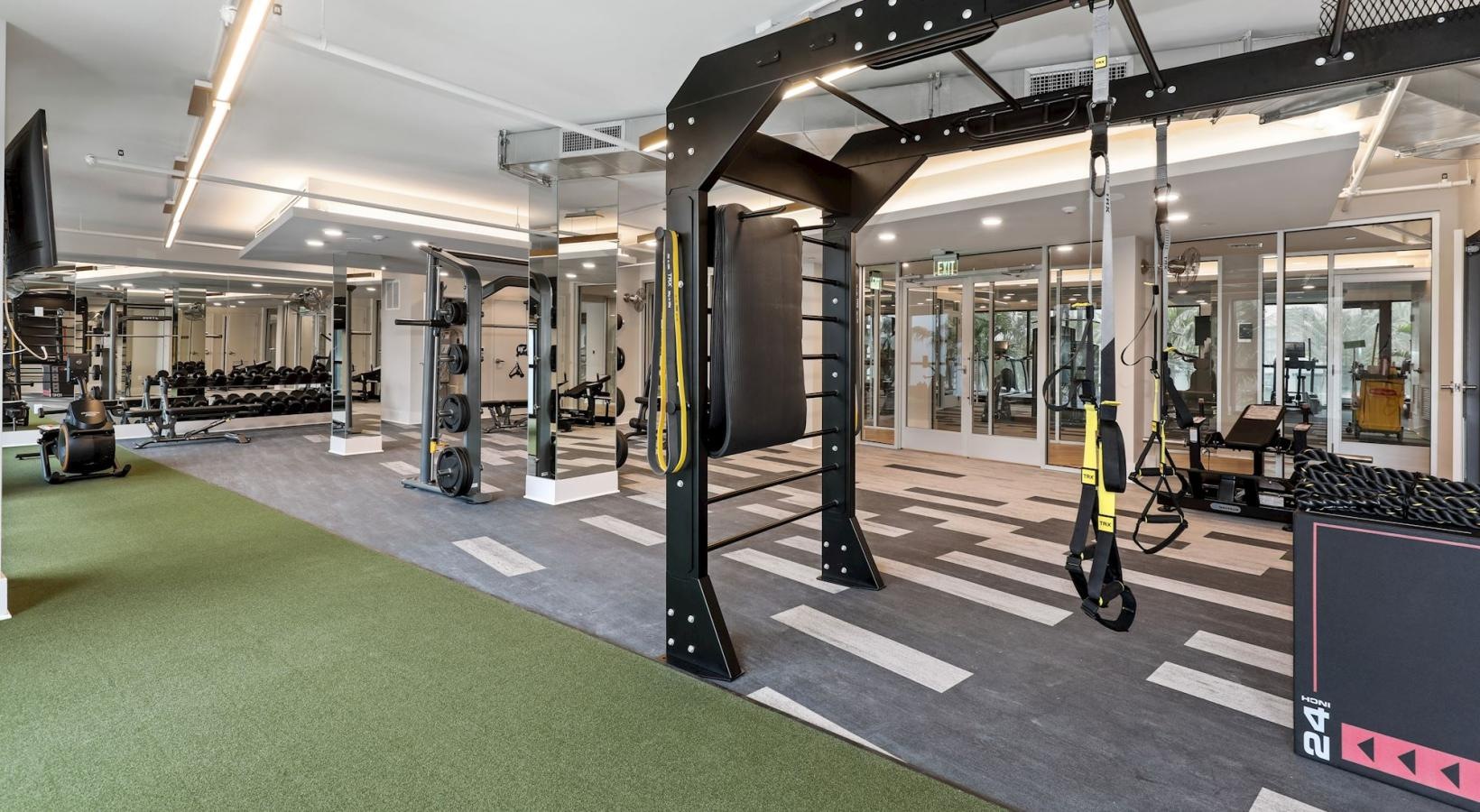 Get your workout on a gym with treadmills